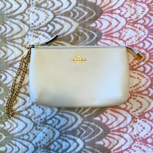 New Authentic Coach Leather Wristlet